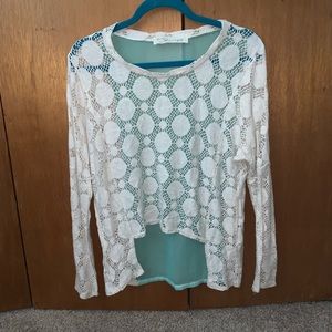 Vintage Havana Lightweight Crochet Top M